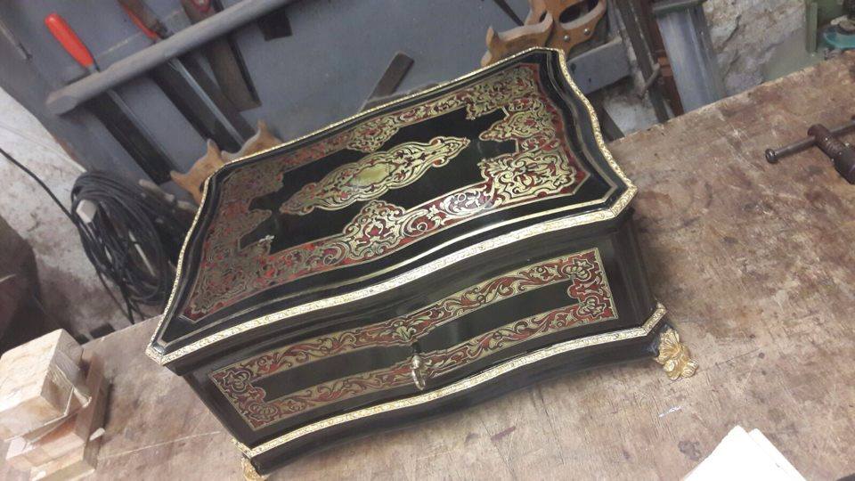 Lo Scrigno (The Casket) boulle. Owned by Inlayer Renato Olivastri.